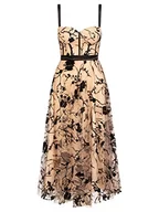 Sukienki - ApartFashion Sukienka damska, beżowo-czarna, normalna, beżowy-czarny, 40 - miniaturka - grafika 1