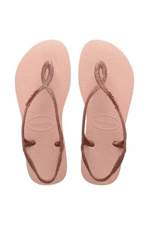 Sandały damskie - Havaianas sandały LUNA PREMIUM II damskie kolor różowy 4146130.0076 - grafika 1