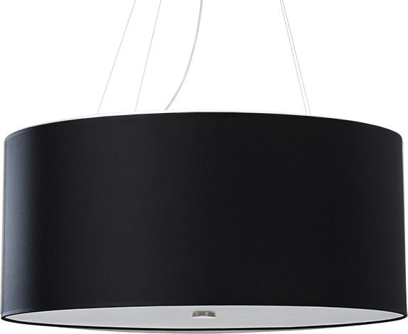 Lampa wisząca Lumes Czarny regulowany żyrandol z abażurem 70 cm - EX691-Otti