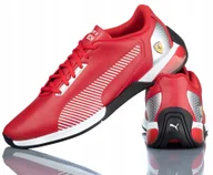 Buty sportowe męskie - Buty Sportowe Puma Skórzane Czerwone Ferrari Race Kart Cat X Tech R-40 - miniaturka - grafika 1