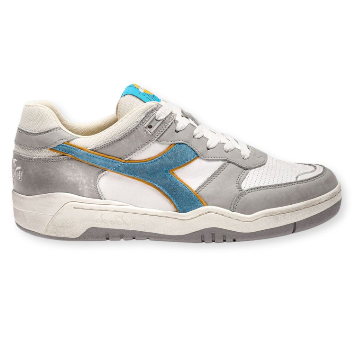 Buty męskie Diadora B.560 Used skóra retro styl szare-43
