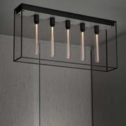Lampy sufitowe - Lampa sufitowa Caged Ceiling 5.0 Biały Marmur / Z żarówkami w zestawie - miniaturka - grafika 1