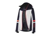 Kurtki narciarskie - CRIVIT Kurtka narciarska damska z systemem lokalizacji RECCO® (Biały/granatowy/koralowy, L (44-46)) - miniaturka - grafika 1