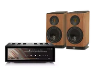 Zestawy stereo - Rose RS520 (czarny) + VELA BS403 (orzech) - miniaturka - grafika 1