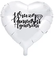 Wieczór panieński i kawalerski - Balon foliowy Serce personalizowany na Wieczór Panieński - 45 cm - 1 szt. - miniaturka - grafika 1