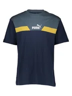 Koszulki męskie - Puma Koszulka "Power" w kolorze granatowym - miniaturka - grafika 1