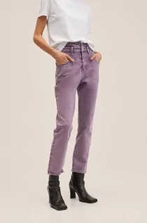 Spodnie damskie - Mango Jeansy damskie high waist - grafika 1