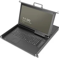 Huby USB - Digitus Konsola KVM 17" HD LCD, 8-portowa VGA, klawiatura amerykańska - miniaturka - grafika 1