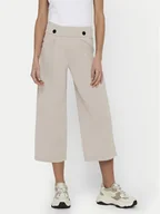 Spodnie damskie - JDY Kuloty Geggo 15208417 Beżowy Wide Leg - miniaturka - grafika 1