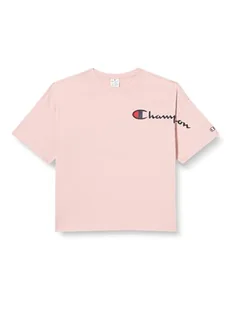 Champion Legacy American Classics W-Big Logo Light Cotton Jersey S-s Oversized Crewneck Koszulka damska, Różowy, XL - Koszulki i topy damskie - miniaturka - grafika 1