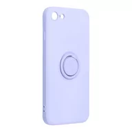 Etui i futerały do telefonów - Forcell Futerał Silicone Ring do iPhone 7 / 8 / Se 2020 / Se 2022 Fioletowy - miniaturka - grafika 1