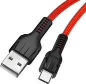 Kable USB - Kabel USB Hoco USB-A - USB-C 1.2 m Czerwony - miniaturka - grafika 1