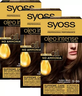 3X Farba Do Włosów Słodki Brąz Bez Amoniaku Syoss - Farby do włosów i szampony koloryzujące 3X Farba Do Włosów Słodki Brąz Bez Amoniaku Syoss - Farby do włosów i szampony koloryzujące - miniaturka - grafika 1