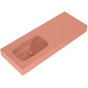 Umywalki - Elita Dimple umywalka 121x46 cm ścienna prostokątna lewa terra pink mat 168875 - miniaturka - grafika 1