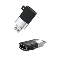 Złącza, przejściówki, adaptery - Xo Adapter Przejściówka Otg - Usb-c na Micro-USB - miniaturka - grafika 1