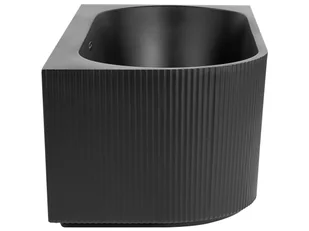 Wanna narożna lewa 170 cm x 80 cm czarna GOCTA - Wanny - miniaturka - grafika 7