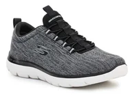 Buty sportowe męskie - Skechers Summits - LOUVIN Black/White 232186-BKW - miniaturka - grafika 1