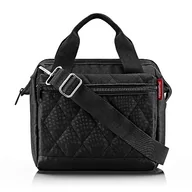 Torebki damskie - reisenthel allrounder cross romby midnight gold – mała torba crossbody z odpinanym i regulowanym paskiem na ramię – wykonana z wodoodpornego materiału, Rhombus Black, 22 x 24 x 13, Nowoczesny - miniaturka - grafika 1