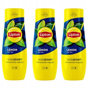 Zestaw 3 koncentratów SodaStream 3x Lipton Lemon Ice Tea - Syropy i koncentraty owocowe - miniaturka - grafika 1