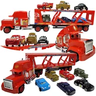 Samochody i pojazdy dla dzieci - Maniek TIR  Złomek Duża Laweta Kontener Auta 7 W 1 CARS - miniaturka - grafika 1