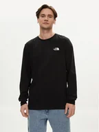 Koszulki męskie - The North Face Longsleeve Easy NF0A87N8 Czarny Regular Fit - miniaturka - grafika 1