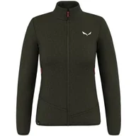 Kurtki damskie - Salewa Puez Rocca Polartec kurtka damska, zielona, S - miniaturka - grafika 1