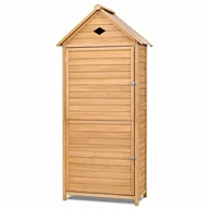 Altany ogrodowe - SZOPA NARZĘDZIOWA SCHOWEK NA NARZĘDZIA SZAFKA 80 x 45 x 177 cm - miniaturka - grafika 1