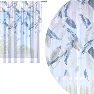 Firana Gotowa 300X150 Woal Barwiona Wzór Na Żabki - Firany - miniaturka - grafika 1