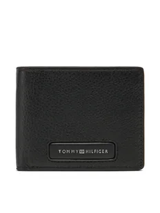 Tommy Hilfiger Duży Portfel Męski Th Monogram Mini Cc Wallet AM0AM13251 Czarny - Portfele - miniaturka - grafika 1