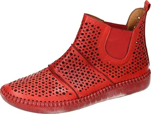Manitu Damskie sztyblety 990288-04, czerwone, 39 EU, czerwony, 39 EU - Botki damskie - miniaturka - grafika 1