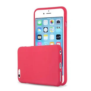 Etui Pokrowiec Do Apple iPhone 6 PLUS / 6S PLUS Obudowa w FROST CZERWONY TPU Silikon Case Cover Ochronny Plecki Cadorabo - Etui i futerały do telefonów - miniaturka - grafika 1