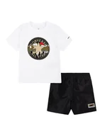 Kaftaniki dla niemowląt - Converse 2-częściowy zestaw w kolorze czarno-białym - miniaturka - grafika 1