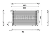 Akcesoria do klimatyzacji i ogrzewania - Skraplacz, klimatyzacja Mahle AC 819 000S - miniaturka - grafika 1