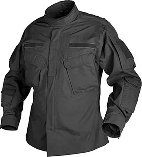 Koszulki i topy damskie - Helikon Tex Tex Cpu chłopięca kurtka Shirt - Polycotton Ripstop Tex CPU kurtka Shirt - Polycotton Ripstop - czarna czarny M BL-CPU-PR-01-B04 - grafika 1