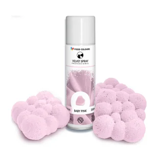 Food Colours Velvet Spray Baby Pink 250ml - Dodatki do ciast w proszku - miniaturka - grafika 1