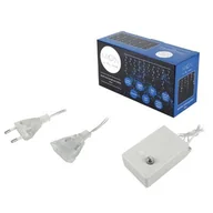Oświetlenie świąteczne - Kurtyna świetlna sople 250 x LED, 5 m, 8 funkcji, AC 230 V, światło białe. (1LM) - miniaturka - grafika 1