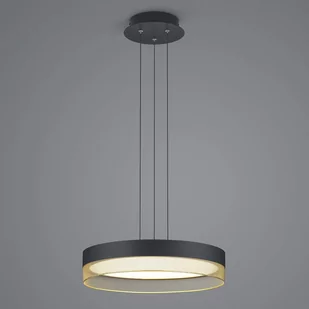 Żyrandol LED Mesh z żelaza, czarny/ złoty - Lampy sufitowe - miniaturka - grafika 1