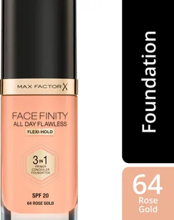 Max Factor FACE FINITY ALL DAY FLAWLESS - Produkt 3 w 1. Baza, korektor i podkład - 64 - ROSE GOLD - Korektory pod oczy - miniaturka - grafika 7