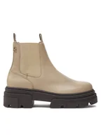 Botki damskie - Tommy Hilfiger Sztyblety Combat FW0FW08089 Beżowy - miniaturka - grafika 1