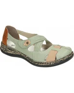 Półbuty damskie - PÓŁBUTY RIEKER - 940256-71 GREEN - Rieker - miniaturka - grafika 1