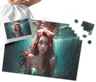 Puzzle - Puzzle Tradycyjne - Syrenka Syrena Super Wzory Prezent 252El + Woreczek - miniaturka - grafika 1