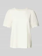 Koszulki i topy damskie - T-shirt z haftem angielskim model ‘CELIANA’ - miniaturka - grafika 1