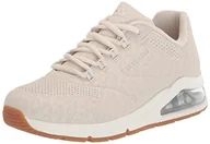 Trampki damskie - Skechers Damskie trampki UNO 2, Off White Tonal Leopard Print Durabuck/Mesh, 4,5 UK, Off White Tonal Leopard Print Durabuck Mesh, 37.5 EU - miniaturka - grafika 1