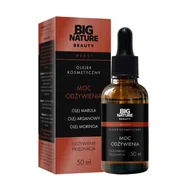 Olejki do ciała i włosów - Big Nature Olejek do włosów odżywka pielęgnacja Moc Odżywienia (olej marula, moringa, arganowy) 50 ml - miniaturka - grafika 1