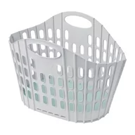 Kosze na bieliznę - Szaro-zielony składany kosz na pranie Addis Flat Folding Laundry Basket - miniaturka - grafika 1