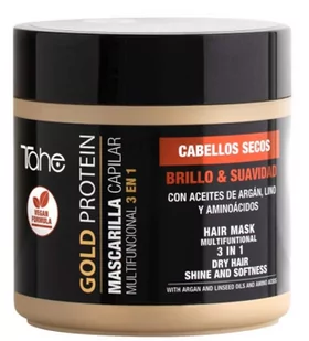 Tahe Gold Protein, skoncentrowana maska 3w1 do włosów suchych, 400ml - Maski do włosów - miniaturka - grafika 1