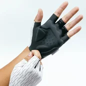 Rękawiczki rowerowe - Rękawiczki Rowerowe Rockbros MTB L Krótkie Biało-Czarne - miniaturka - grafika 1