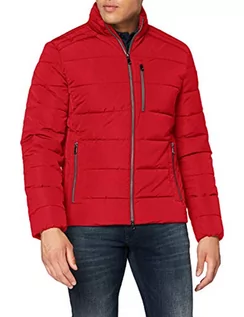 Kurtki męskie - Geox M HILSTONE BOMBER kurtka męska, czerwony (Ribbon Red), 54 - grafika 1