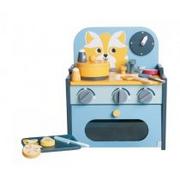Zabawki kreatywne - Kuchnia drewniana Zwierzątko Szara - miniaturka - grafika 1