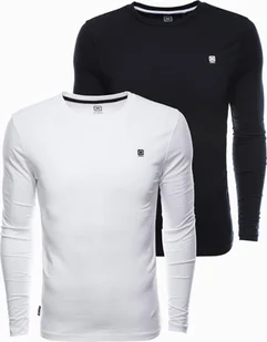 Ombre Zestaw longsleeve męski z długim rękawem - mix 2-pak V4 Z40 XXL - Koszulki męskie - miniaturka - grafika 1